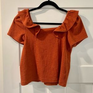 Madewell Burnt Orange Top